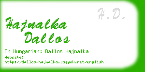 hajnalka dallos business card